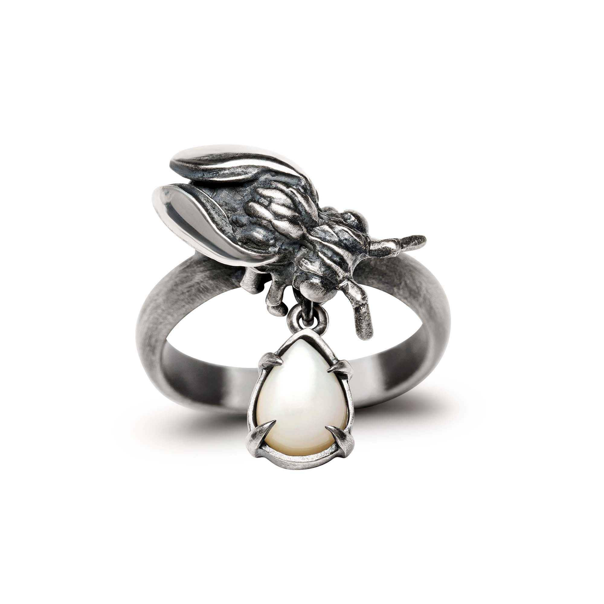 Sweetness. Bee and Mother of Pearl Ring. *Limited*