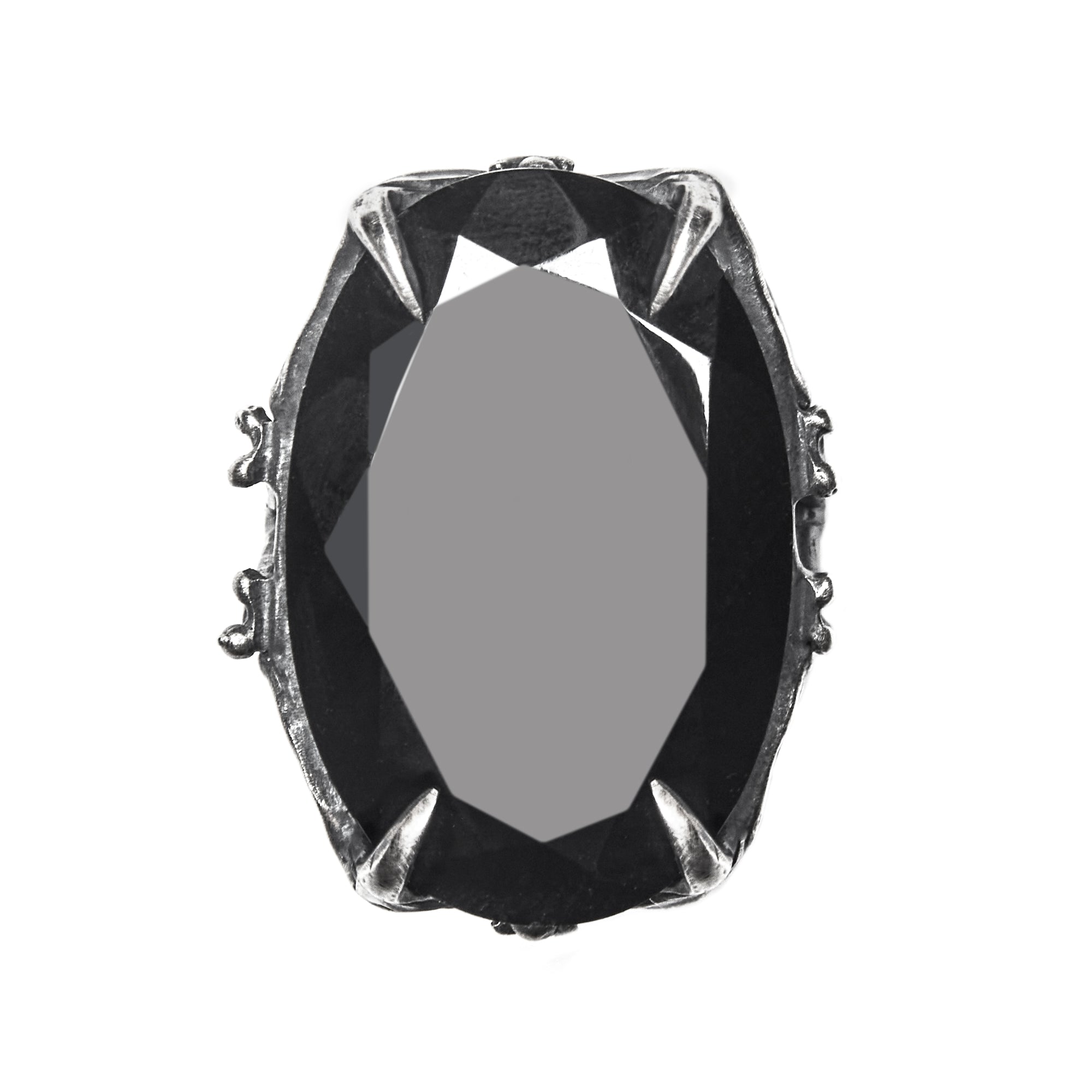 Descent // Persephone Ring. Sterling Silver & Onyx.
