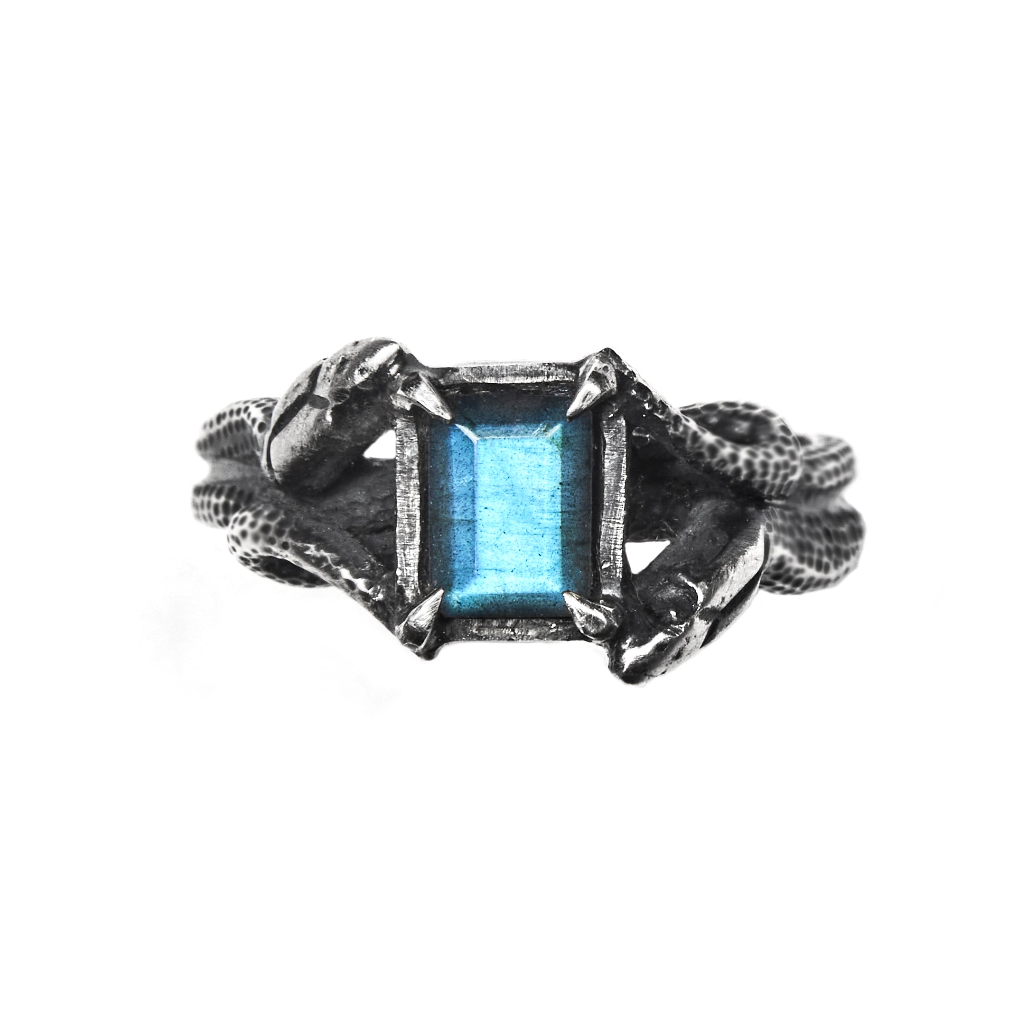 * Ready to Ship * Medusa Devotion Ring. Labradorite. Size 5.