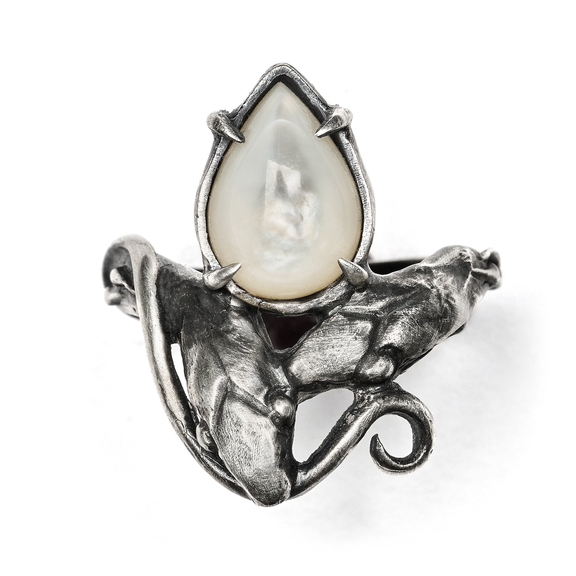 The Jeweled Outsider. Mother of Pearl Ring. * Limited *