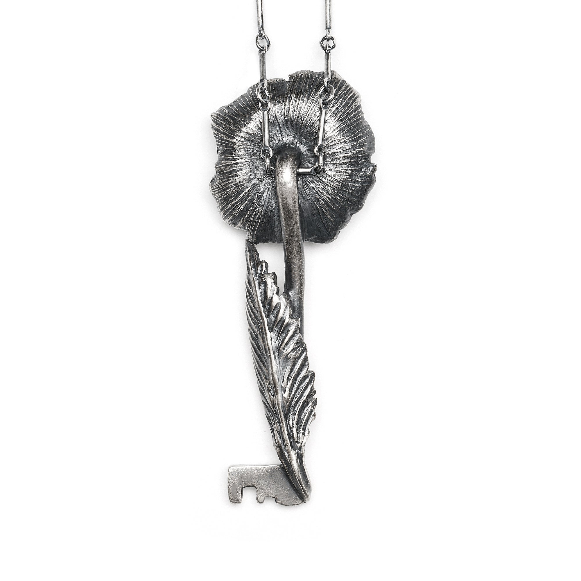 The Sleeper's Key. Sterling Silver Necklace.