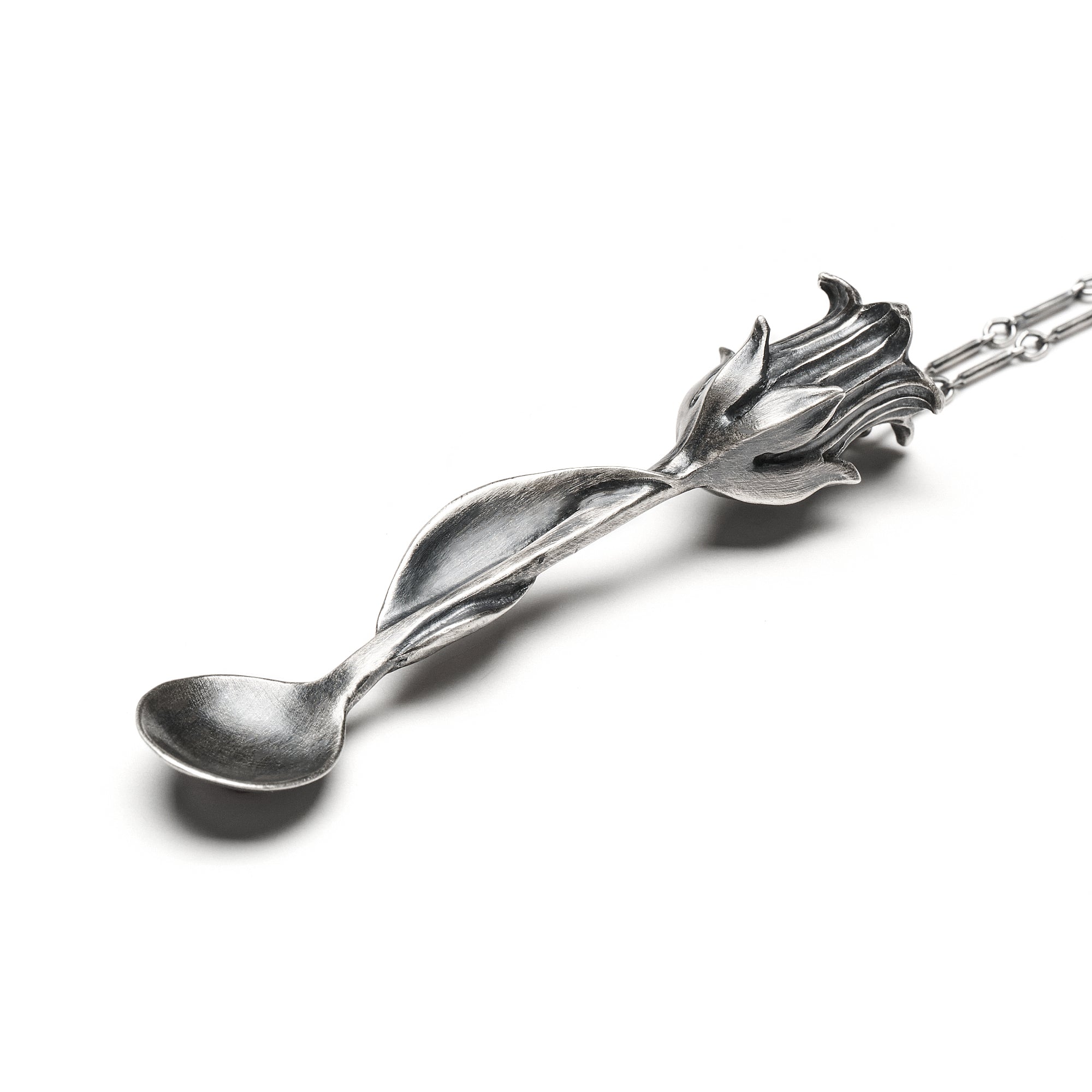 The Witch's Spoon. Sterling Silver Necklace.