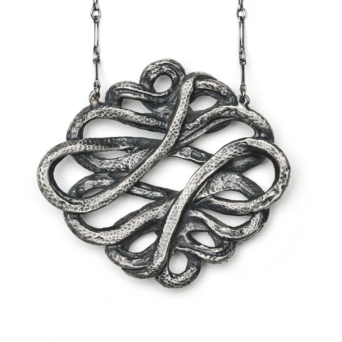 * Ready to Ship * Sleeping Medusa. Sterling Silver Necklace.