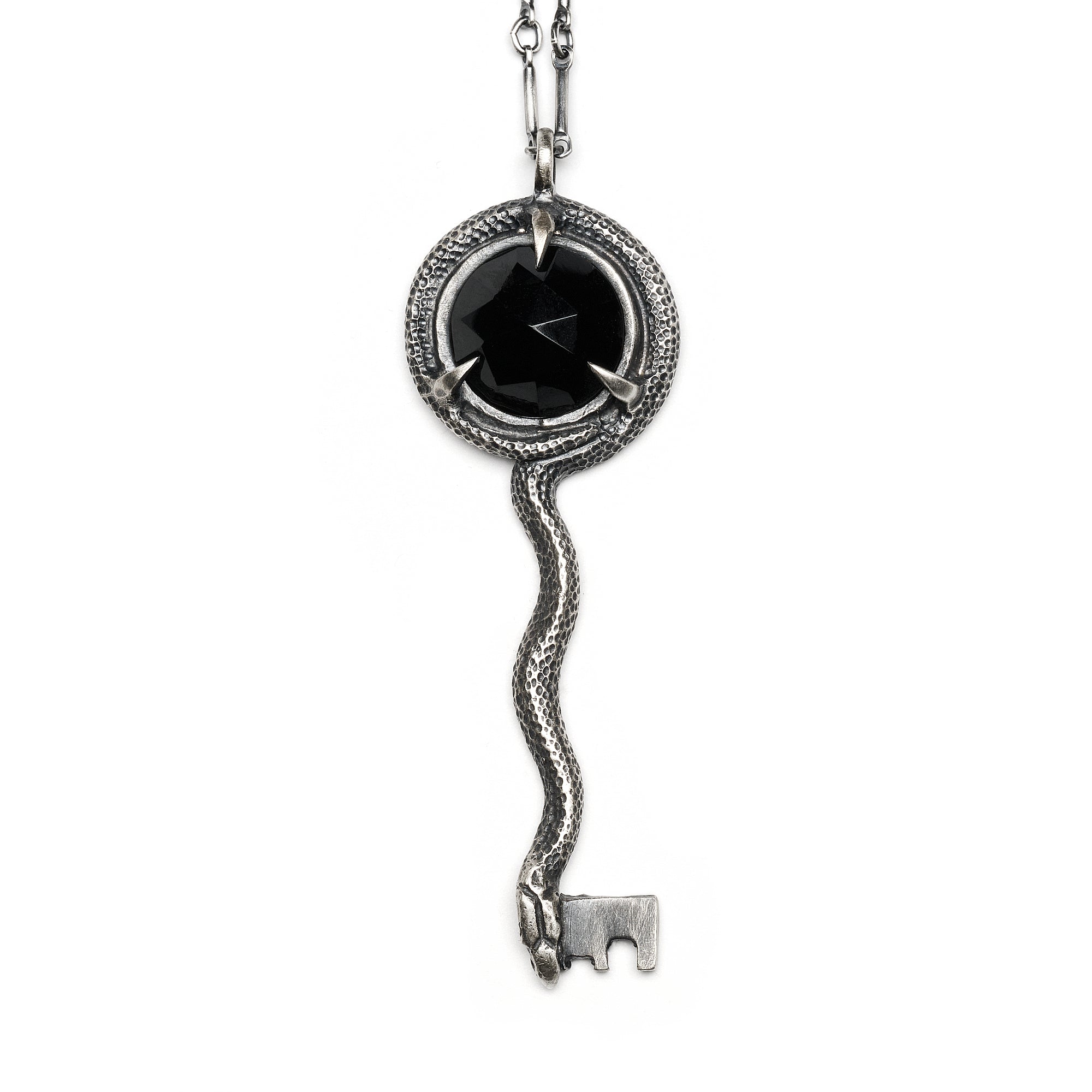The Asclepius Key. Onyx Necklace. * Limited *