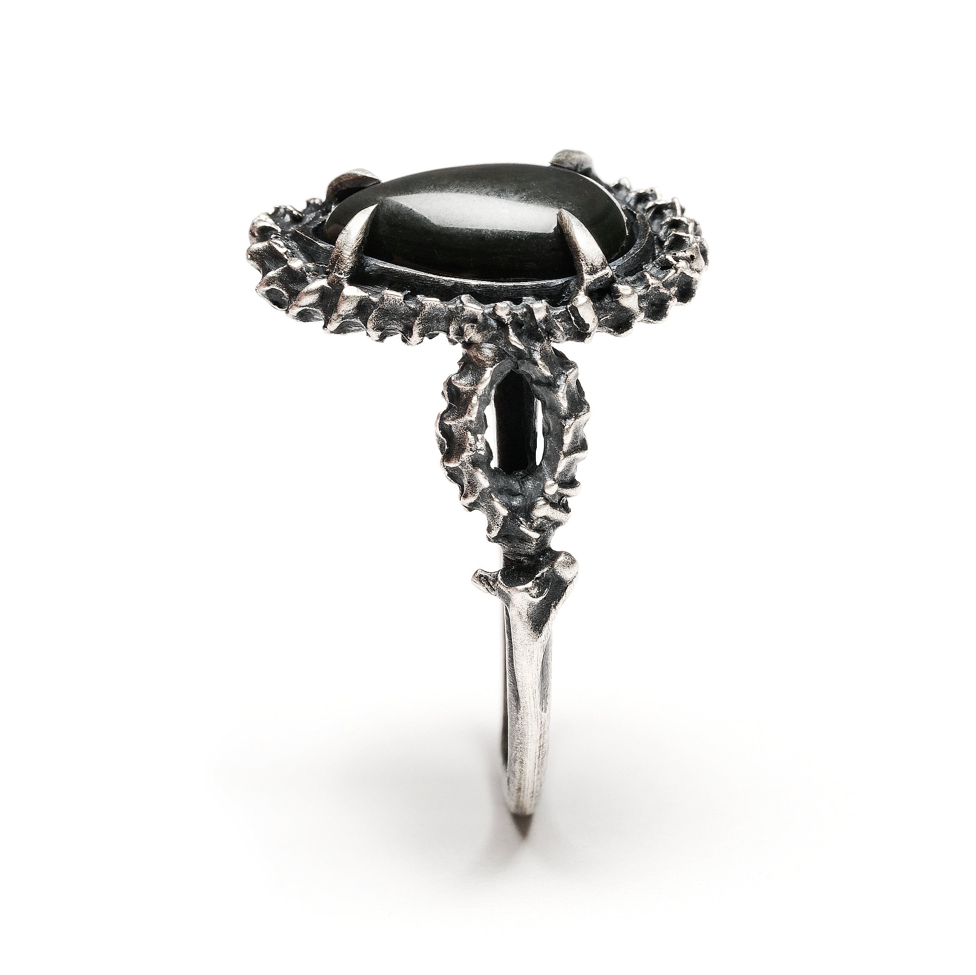 * Ready to Ship * Blood of the Volcano. Rainbow Obsidian Ring. Size 7.