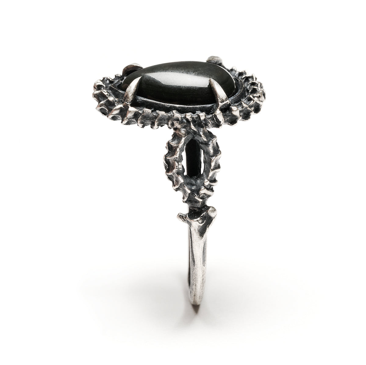 * Ready to Ship * Blood of the Volcano. Rainbow Obsidian Ring. Size 7.