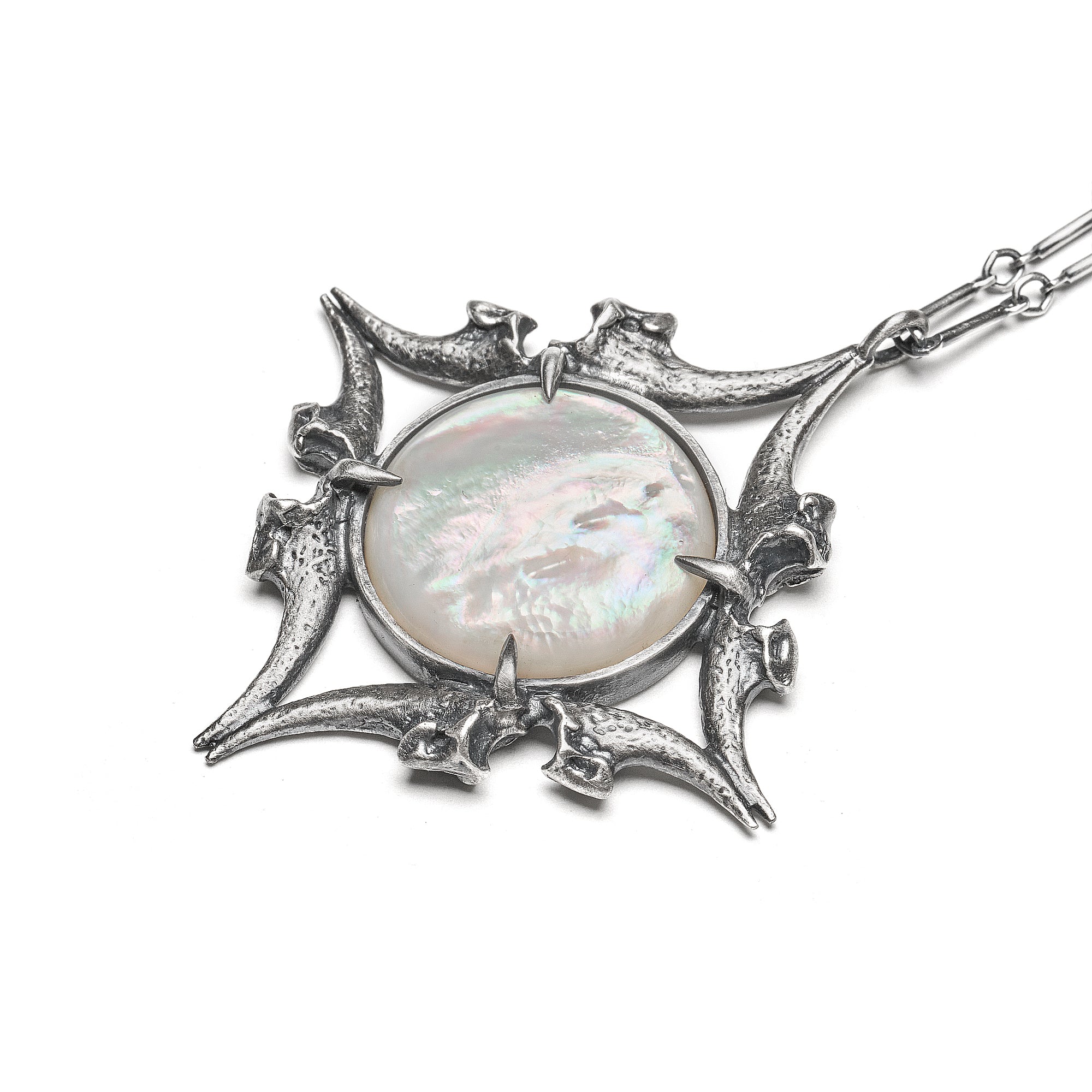 Night Owl. Mother of Pearl Necklace.  * Limited *