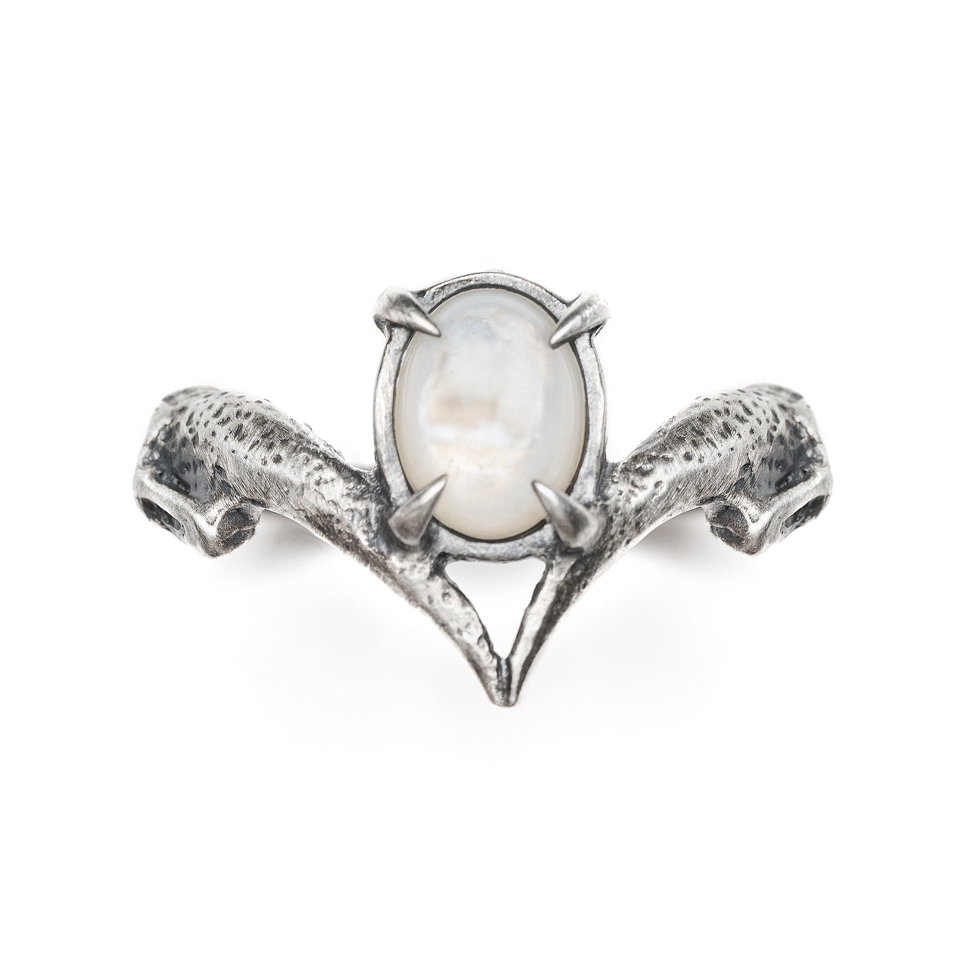 Snow Owl. Mother of Pearl Ring.  * Limited *