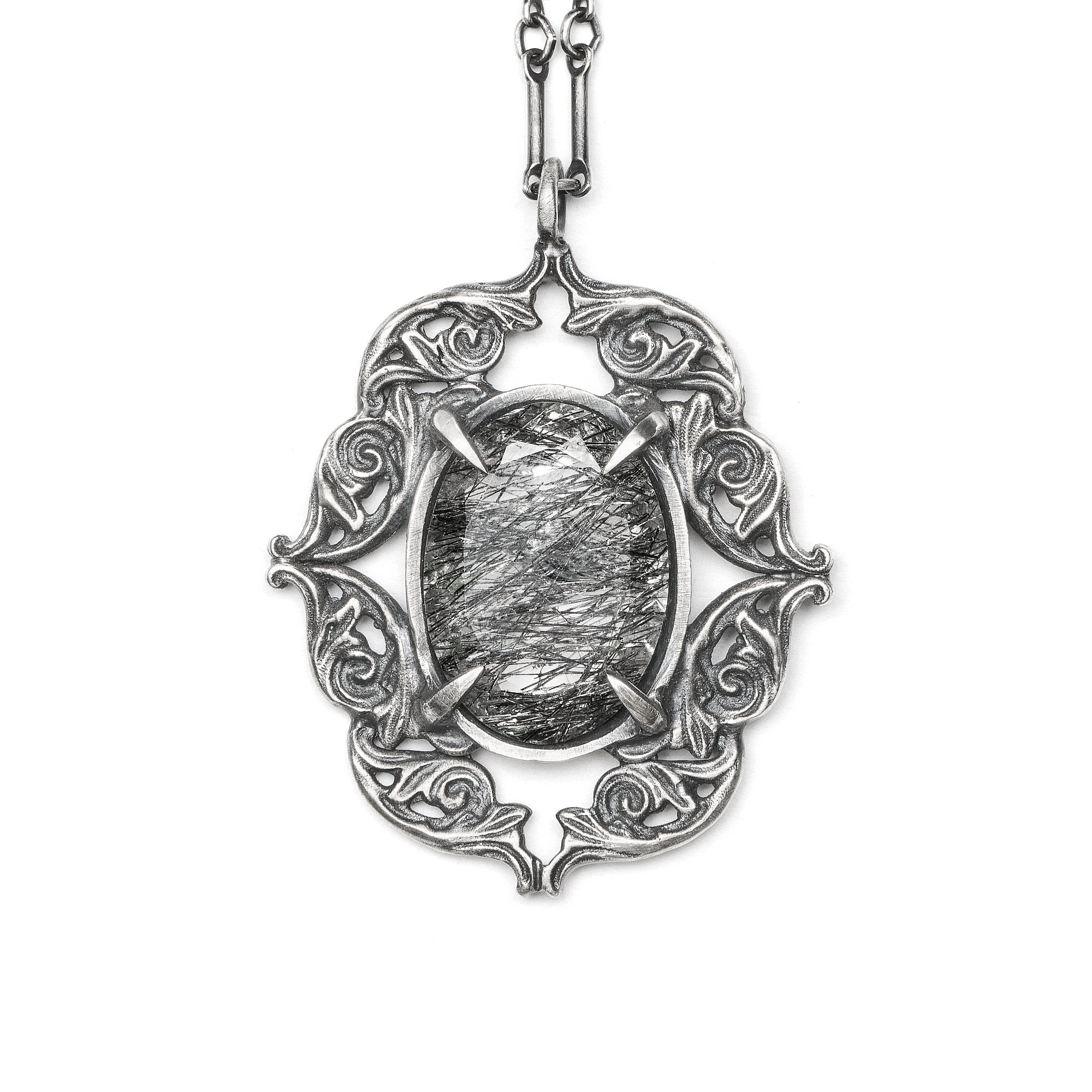 The Anemoi. Tourmalated Quartz Necklace. *Limited*