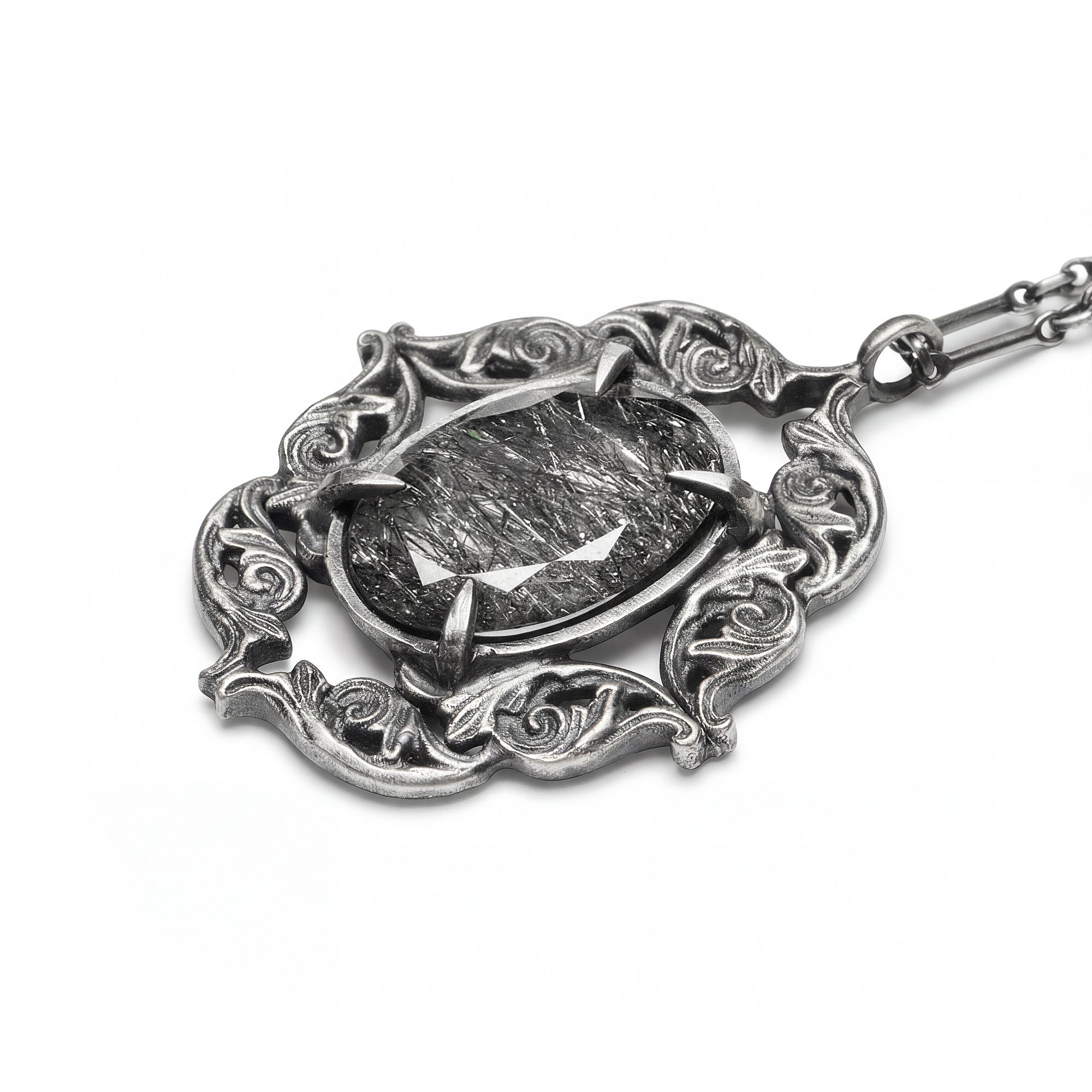 The Anemoi. Tourmalated Quartz Necklace. *Limited*