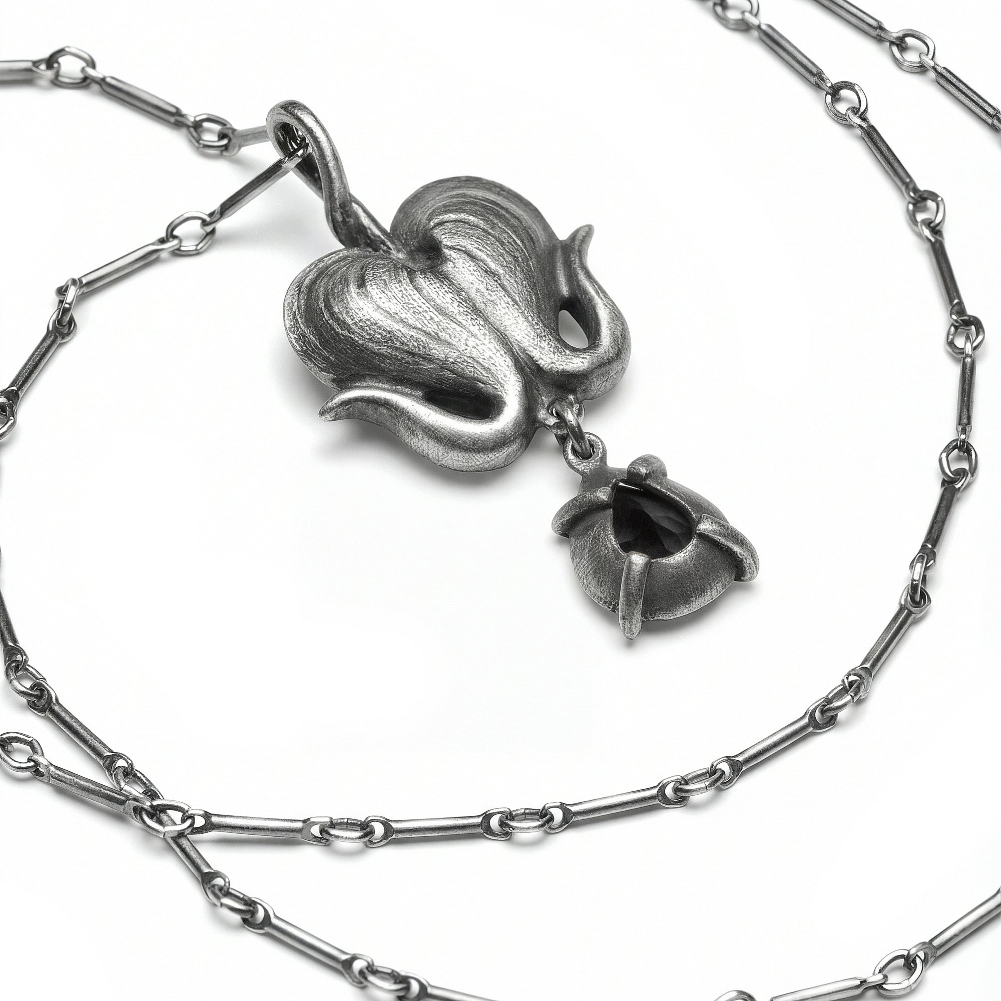 Bleeding Heart. Onyx Necklace. *Limited*