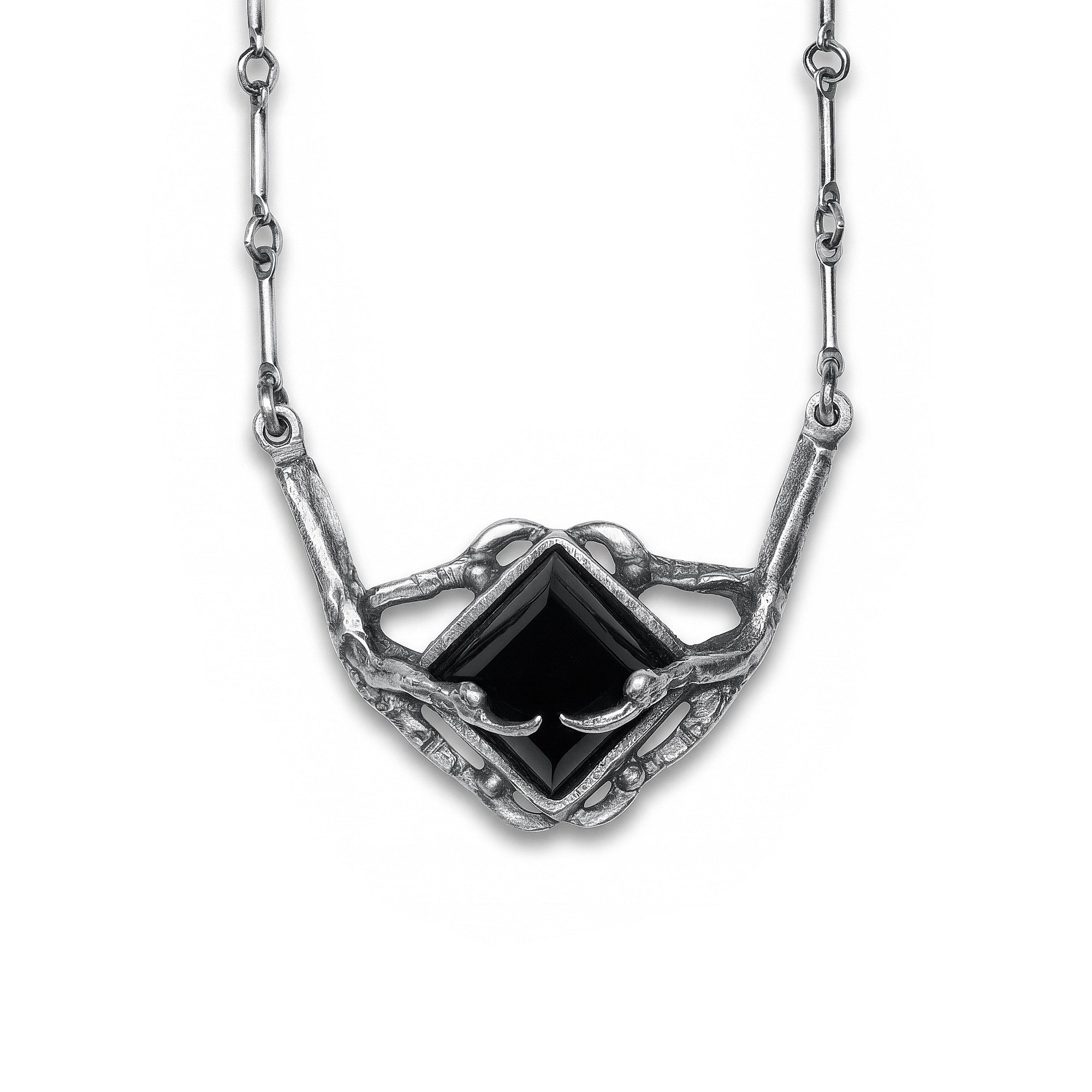 Petite Tomb of Memory. Sparrow Claws. Onyx Necklace. *Limited*