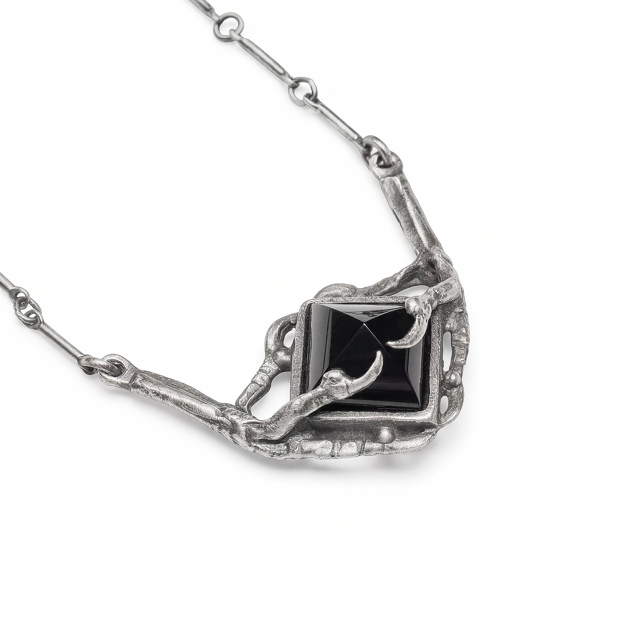 Petite Tomb of Memory. Sparrow Claws. Onyx Necklace. *Limited*