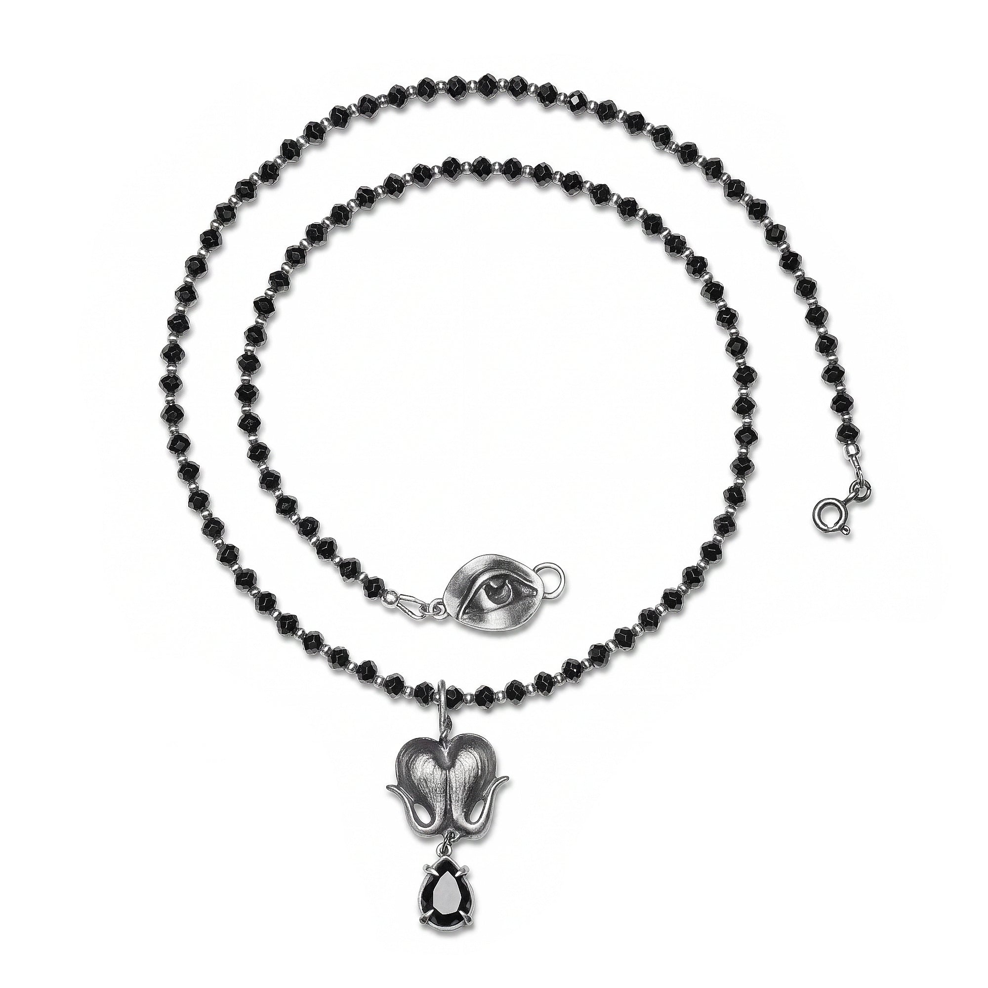 Bleeding Heart. Spinel Mourning Strand. * Limited *
