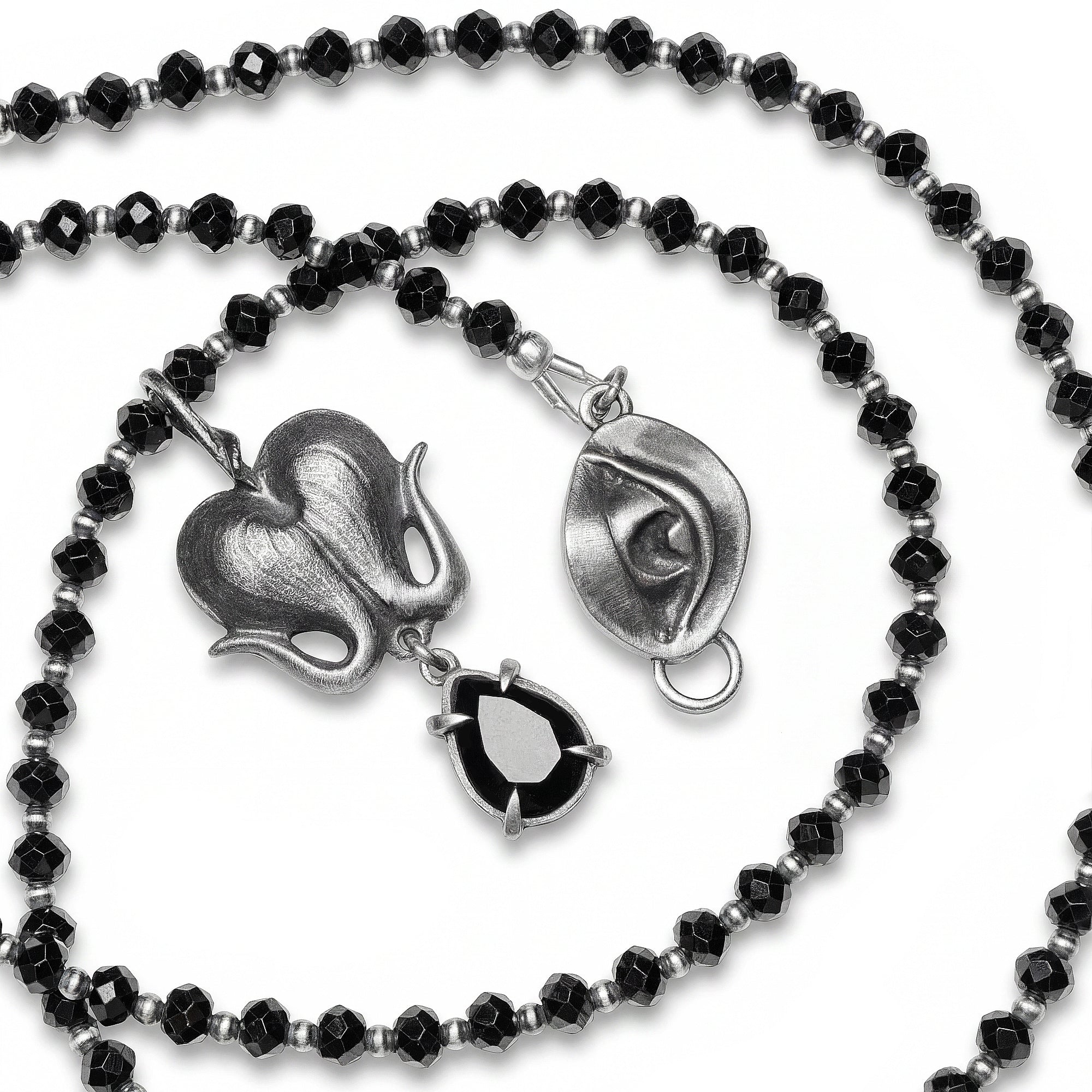 Bleeding Heart. Spinel Mourning Strand. * Limited *
