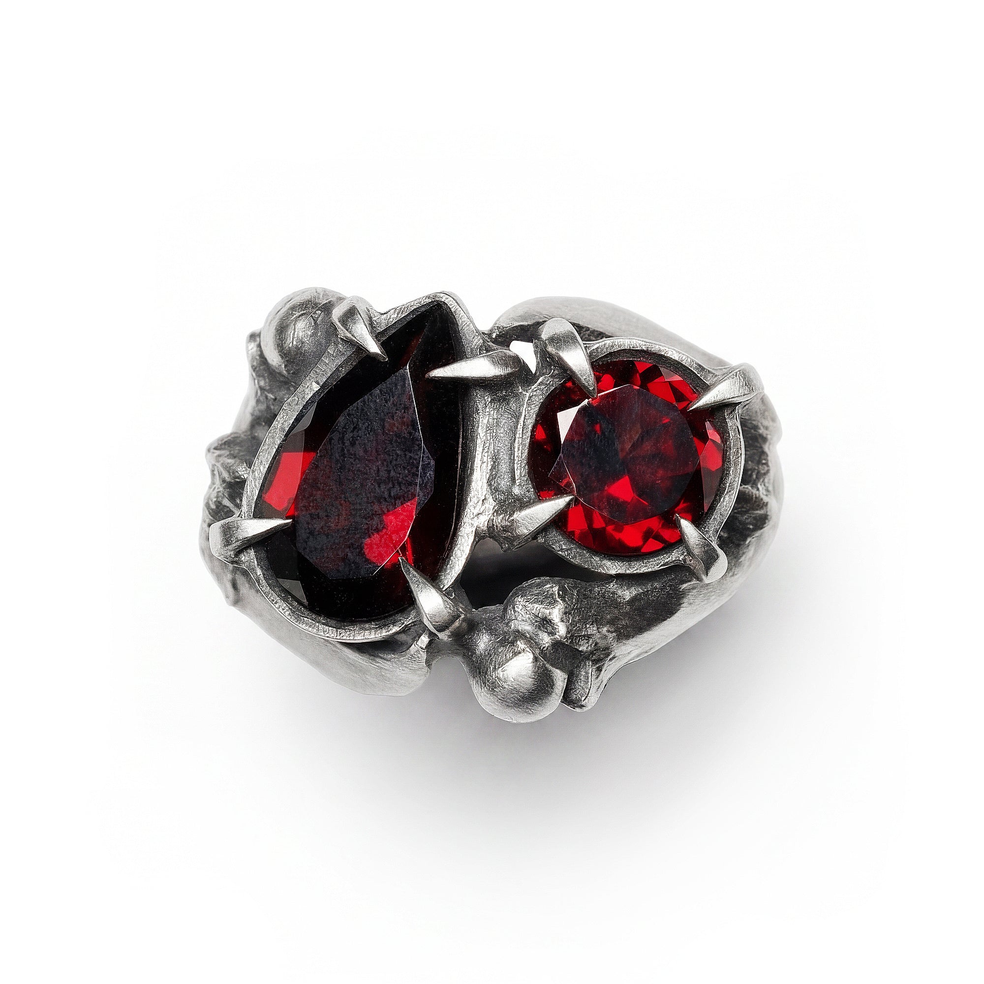 Midnight Madness. Cat claw and Garnet Ring. *Limited*
