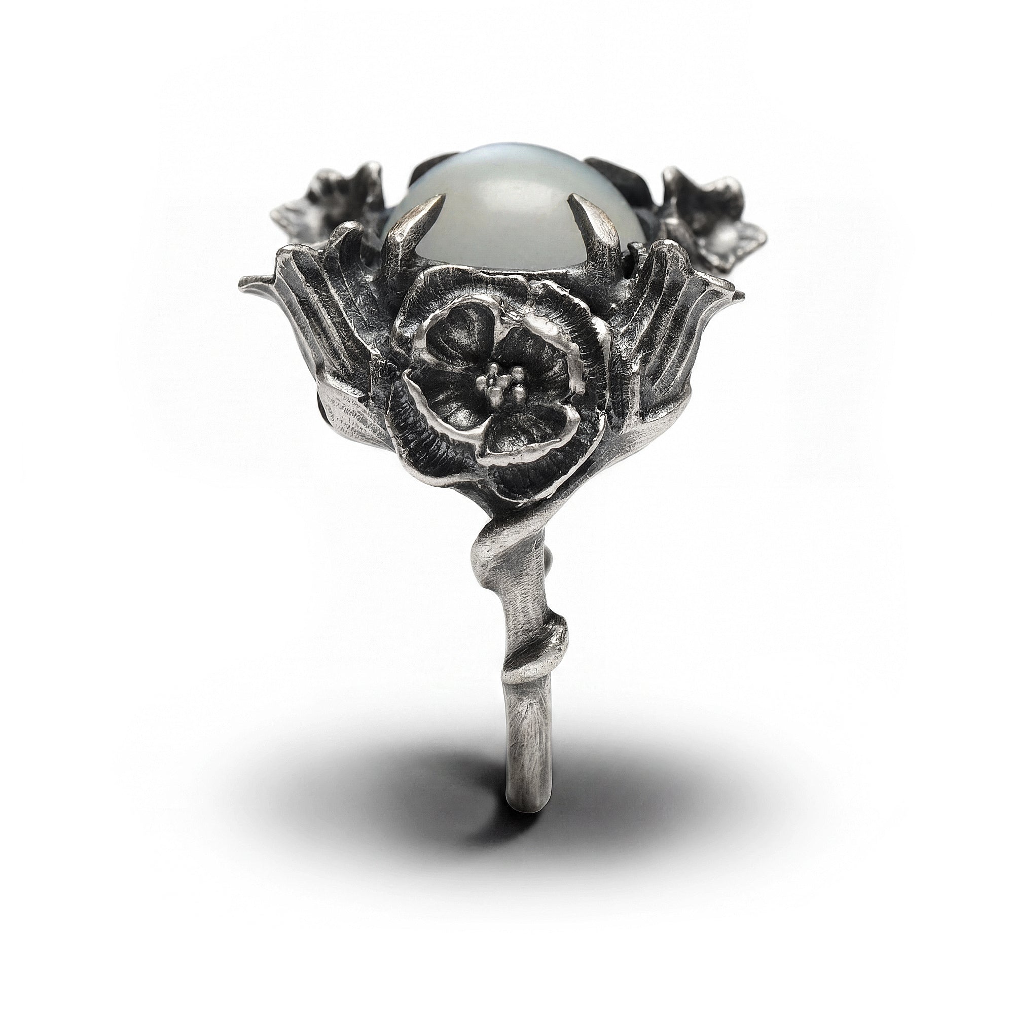 Queens of Sleep. Gray Moonstone Ring. *Limited*