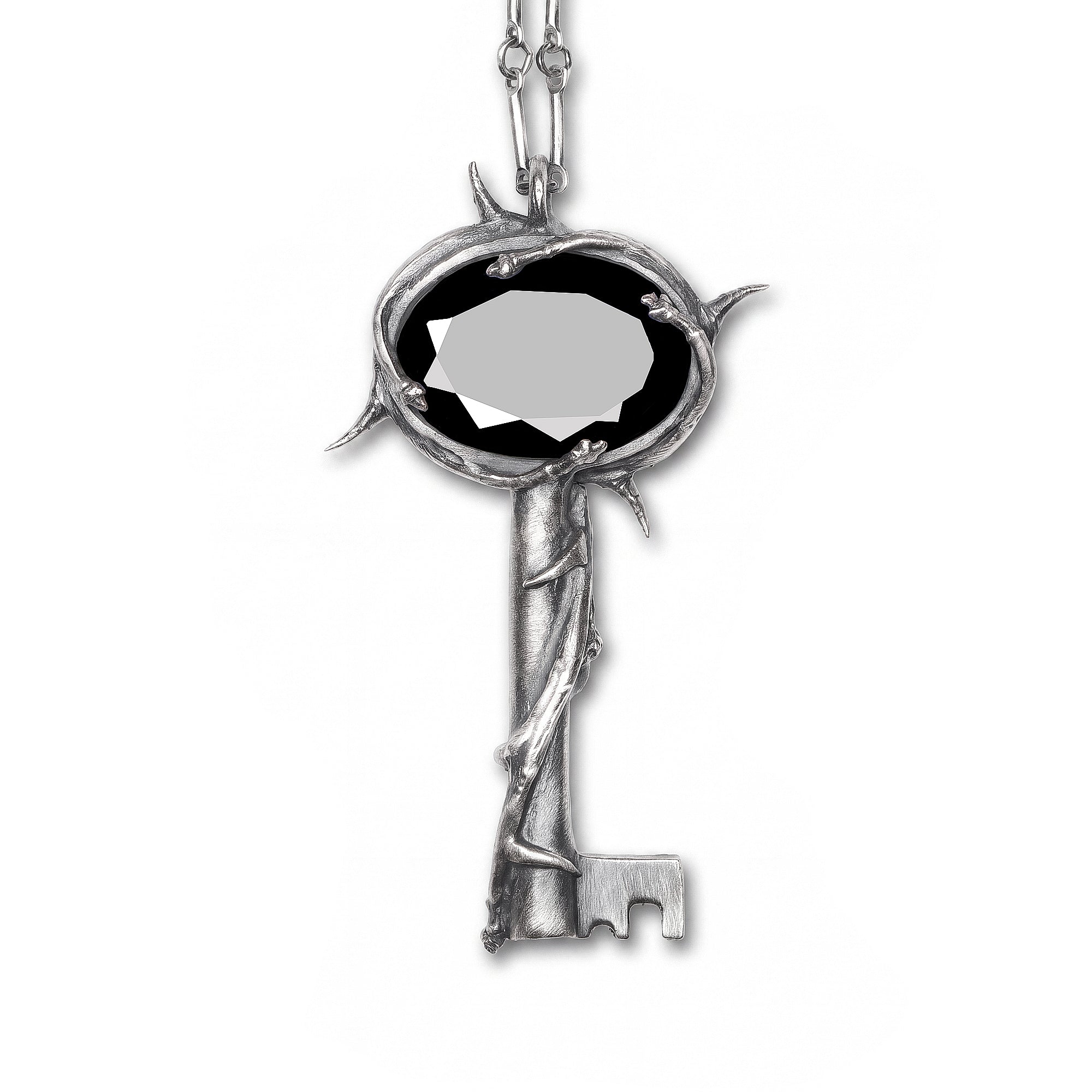The Guardian Key. Onyx Necklace. *Limited*