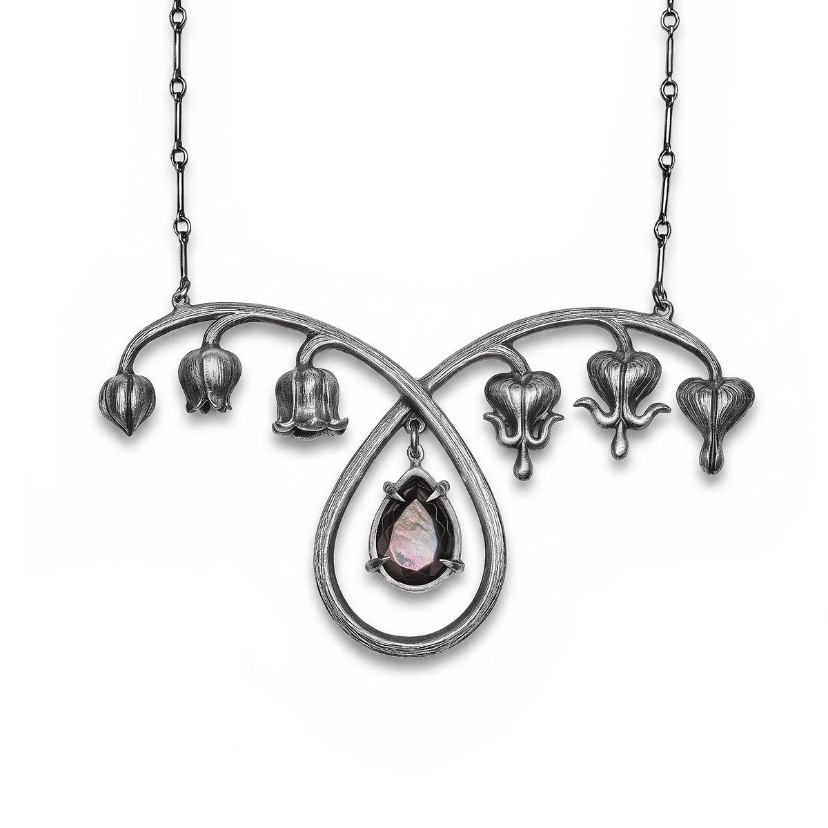An End to Sorrow. Black Mother of Pearl. Necklace. *Limited*