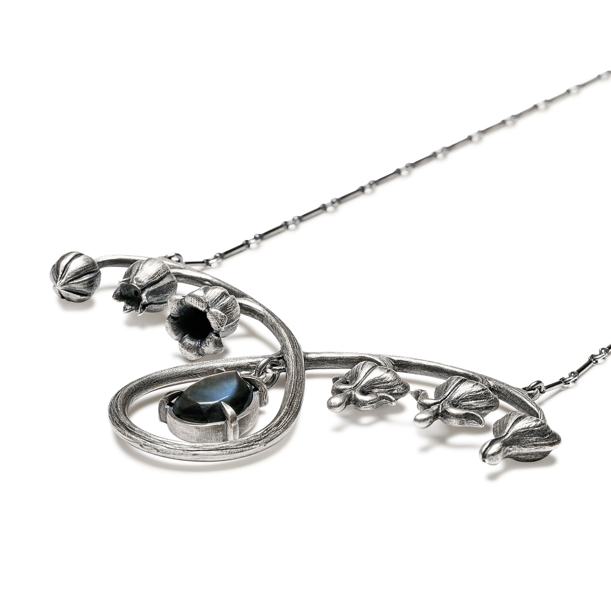 An End to Sorrow. Black Mother of Pearl. Necklace. *Limited*