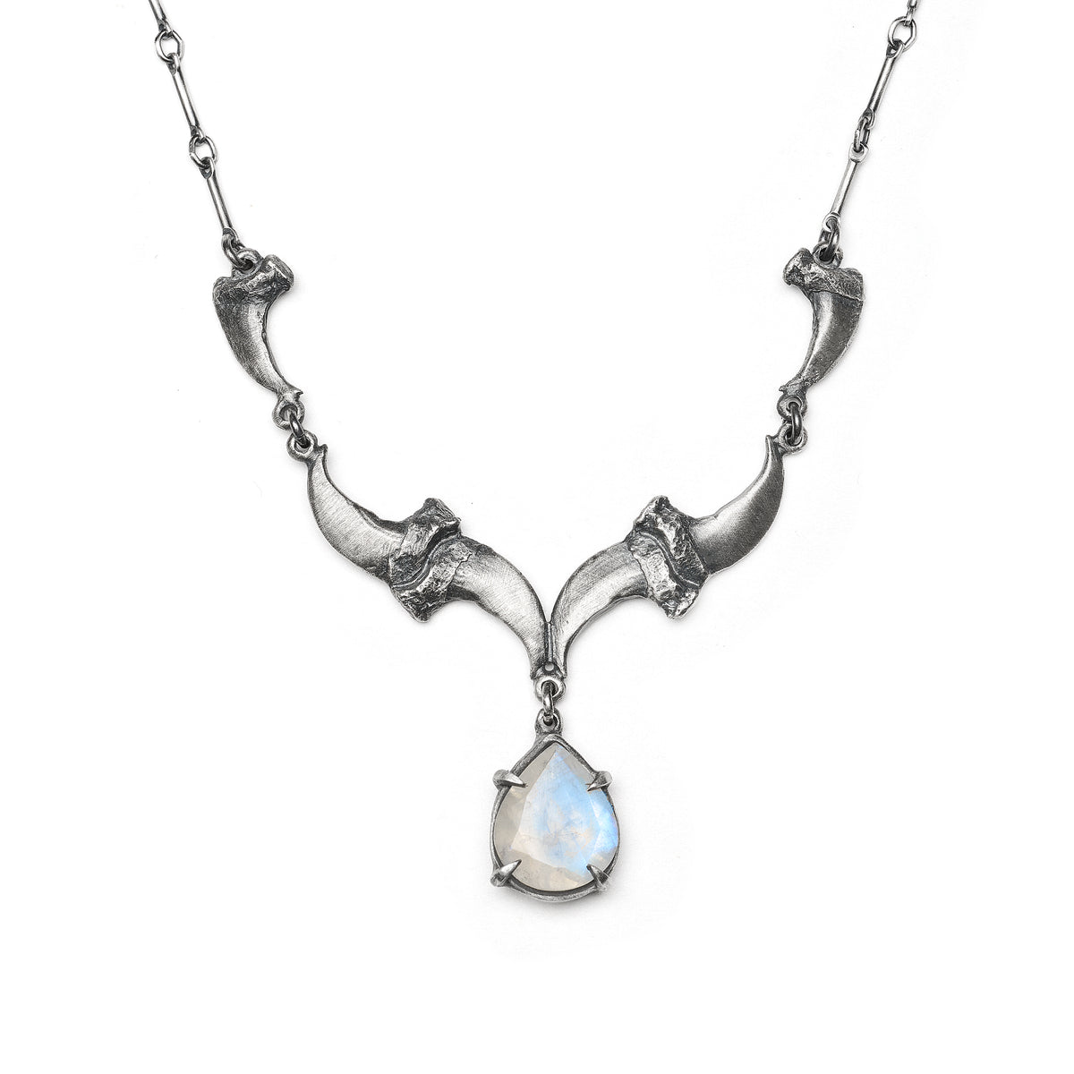 * Ready to Ship * The Crepuscular Hour. Cat Claws & Moonstone Necklace.