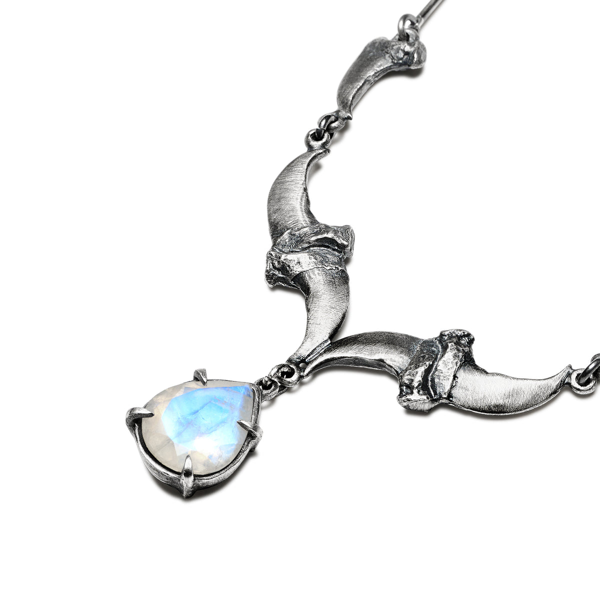 * Ready to Ship * The Crepuscular Hour. Cat Claws & Moonstone Necklace.