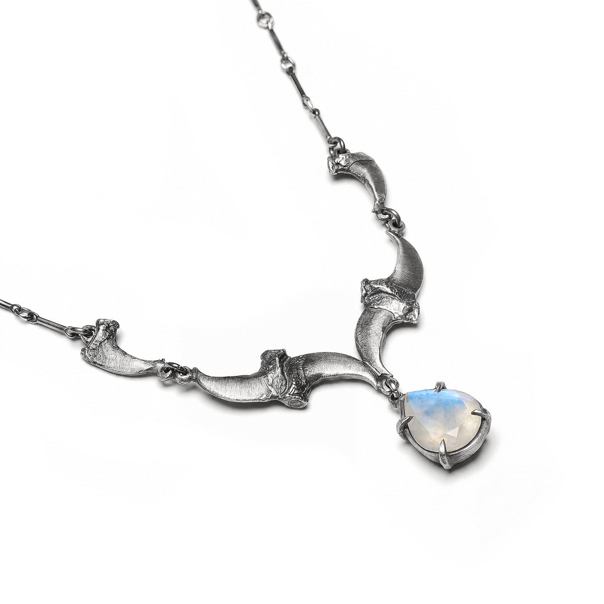 * Ready to Ship * The Crepuscular Hour. Cat Claws & Moonstone Necklace.