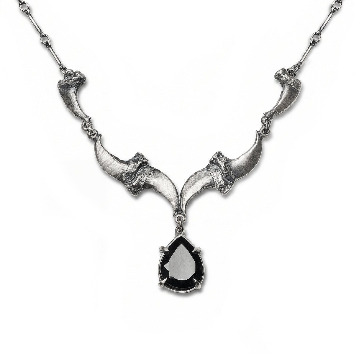 The Crepuscular Hour. Cat Claws & Onyx Necklace. *Limited*
