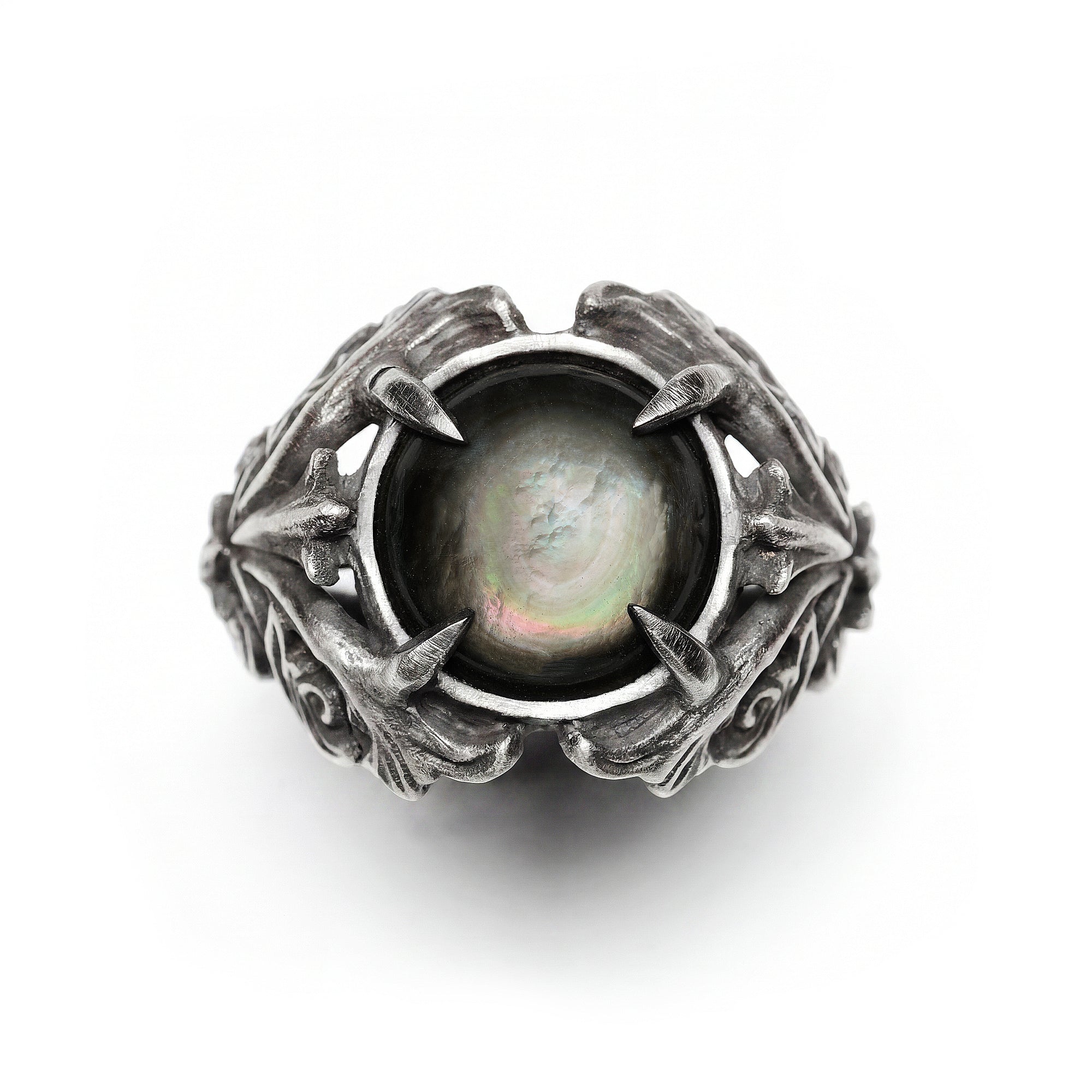 The Anemoi. Black Mother of Pearl  Ring. *Limited*