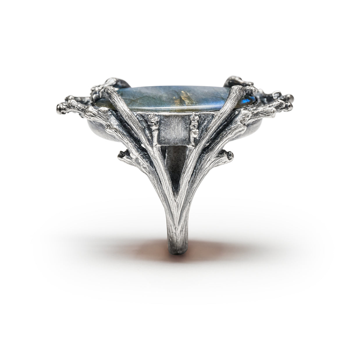 The Battle Witch. Labradorite Ring. Size 7.75.