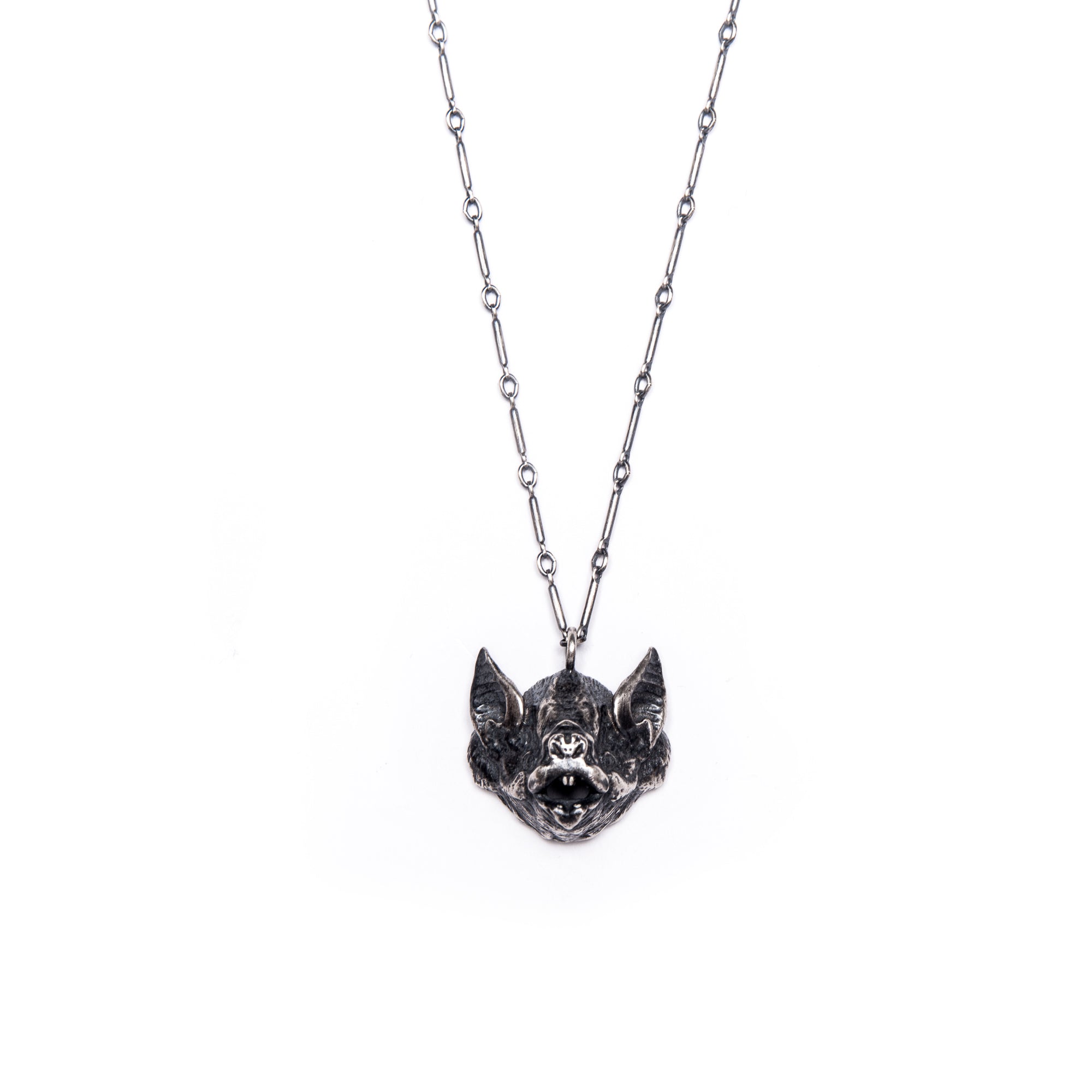 Oceans of Time: Vampire Bat Head Necklace