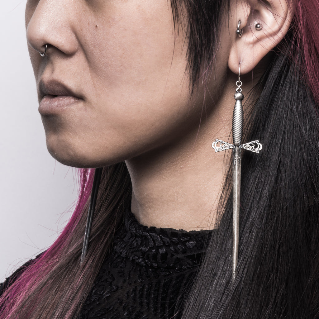 2 of Swords Tarot Earrings: Part II – Blood Milk Jewels
