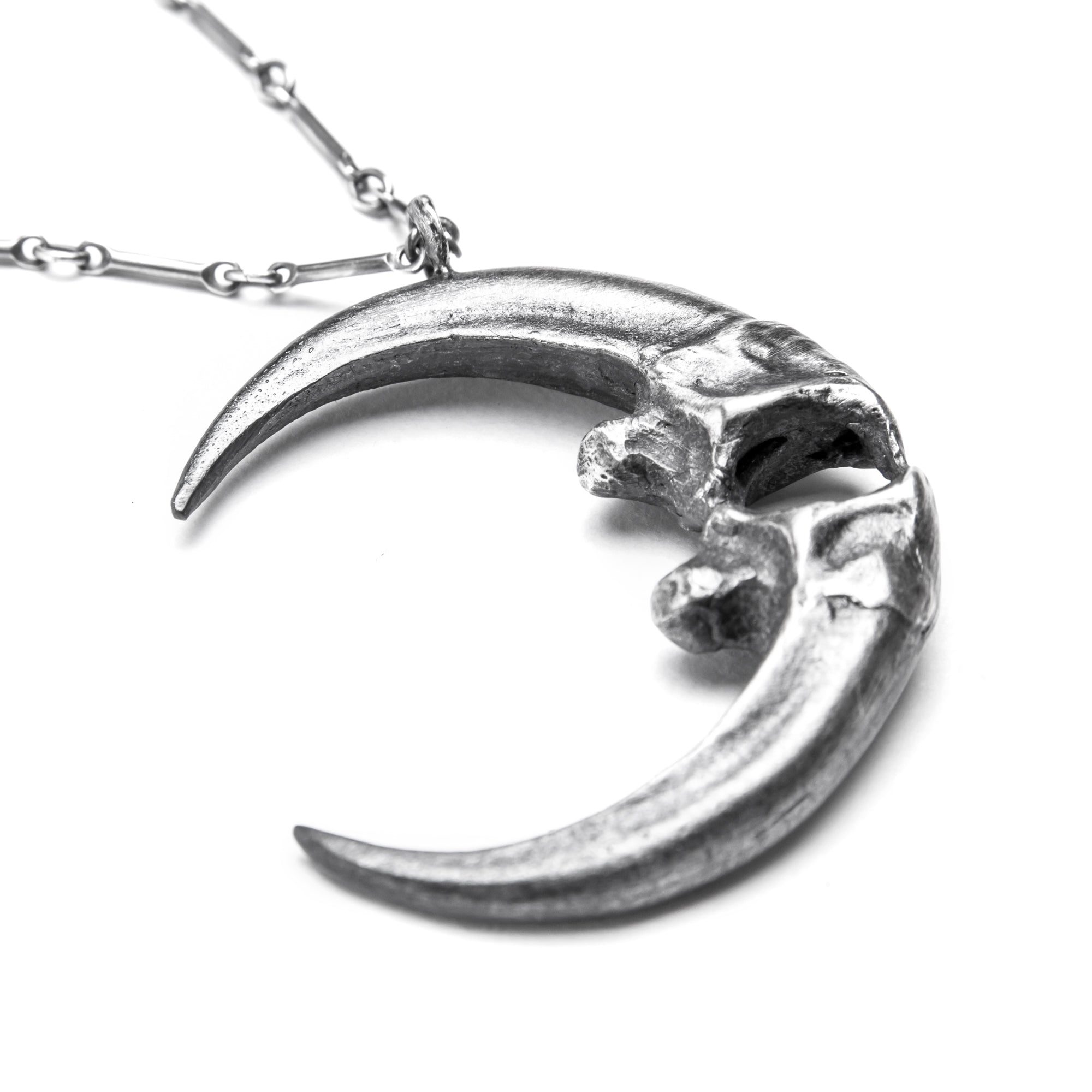 Owl Talon Moon Necklace.
