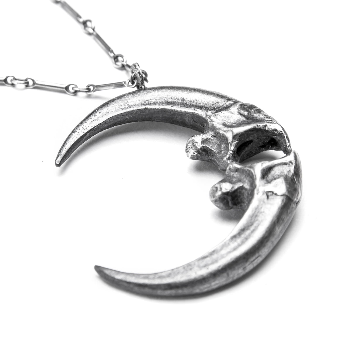 Owl Talon Moon Necklace.