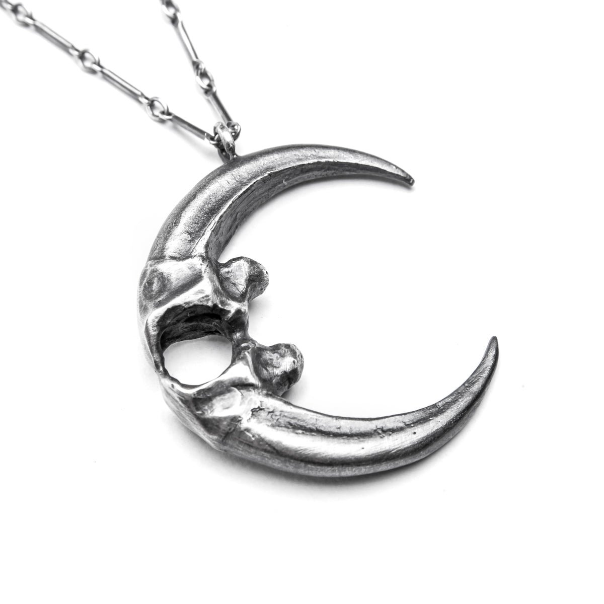 Owl Talon Moon Necklace.