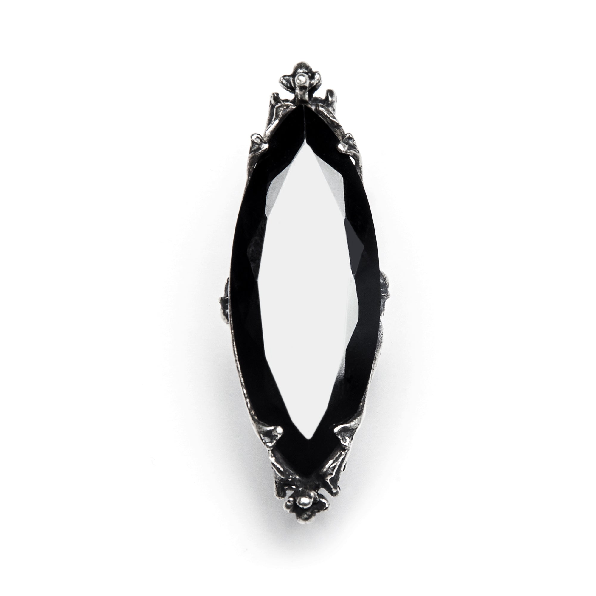 Shadow Aphrodite. Sterling Silver & Onyx Ring.