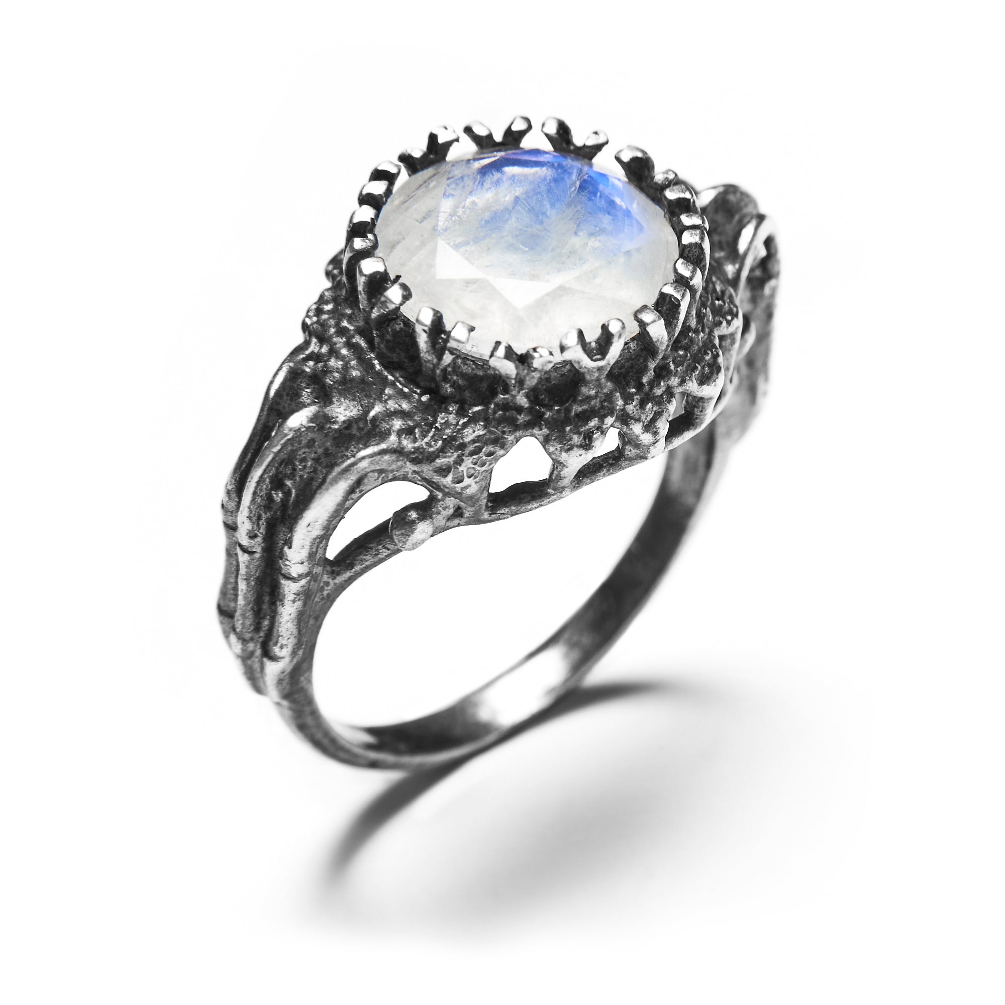 Belonging to the Darkness. Moonstone & Sterling Silver.