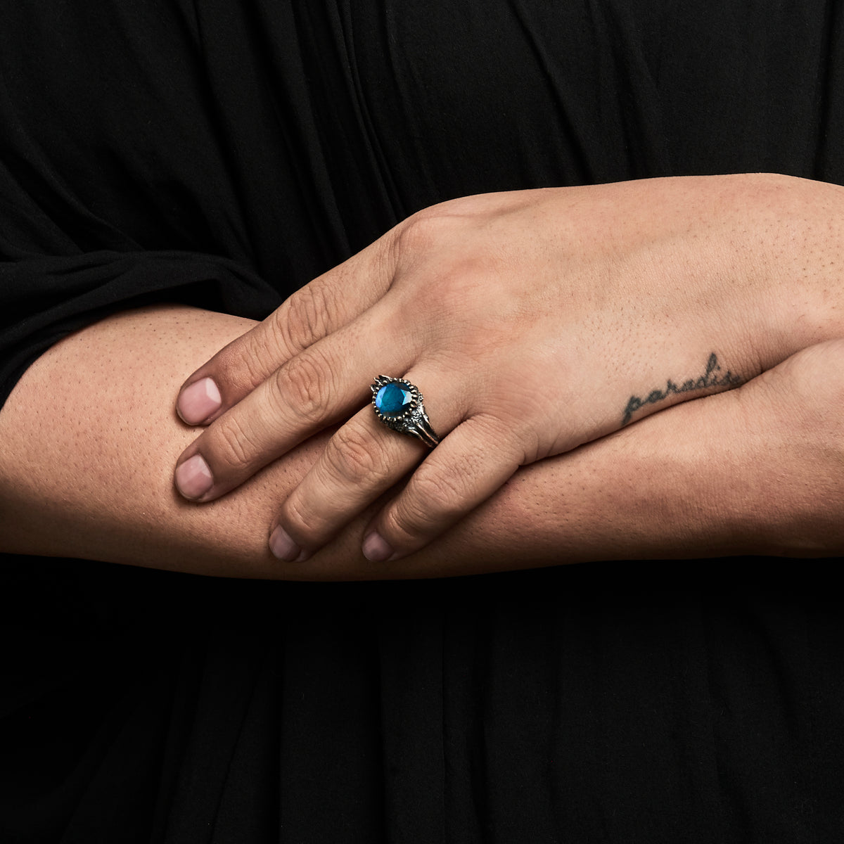 Belonging to the Darkness. Labradorite & Sterling Silver.