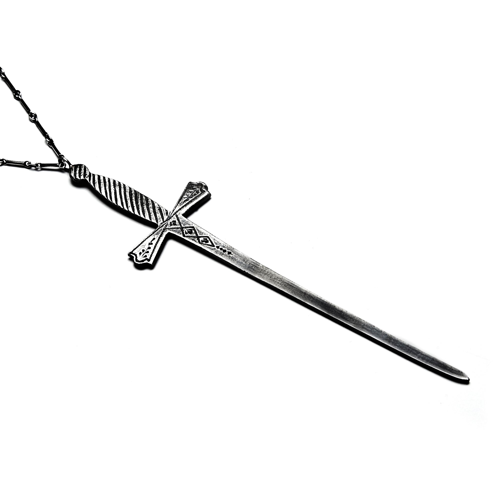 * Ready to Ship * Ace of Swords. Original Tarot Sword Necklace.