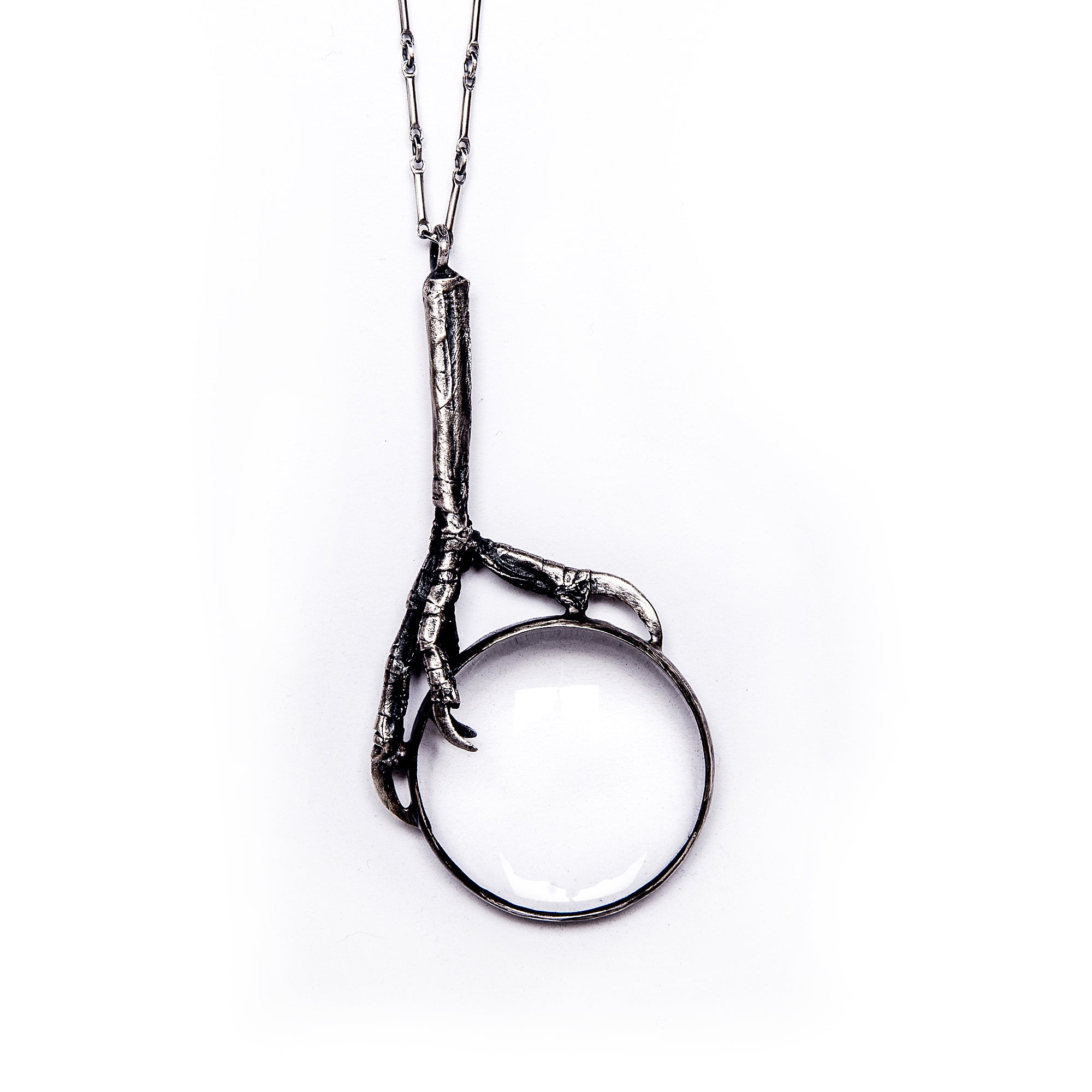 The Oracle. Starling Claw Spyglass Necklace.