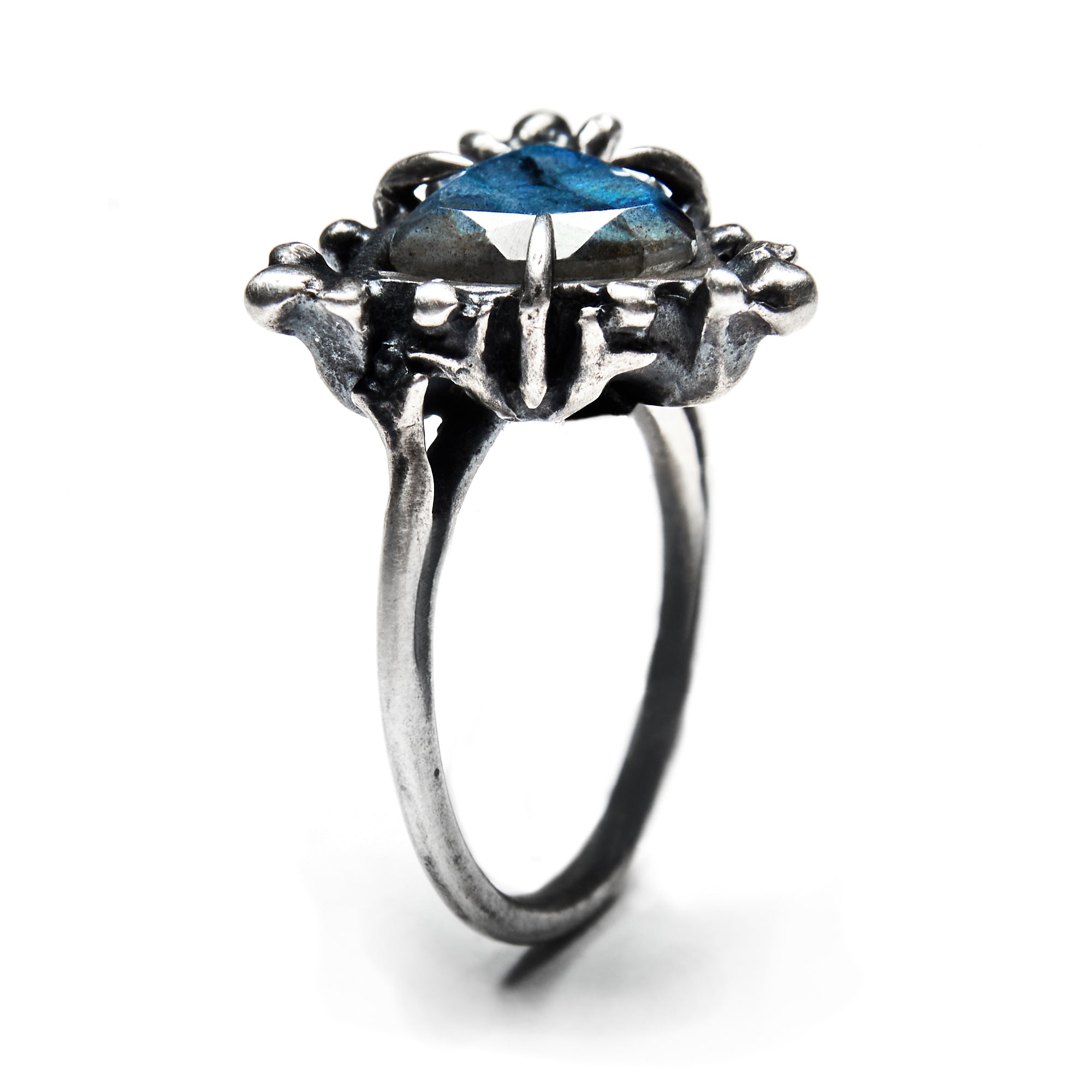 * Ready to Ship * Cutting the Thread. Labradorite Ring. Size 7.5.